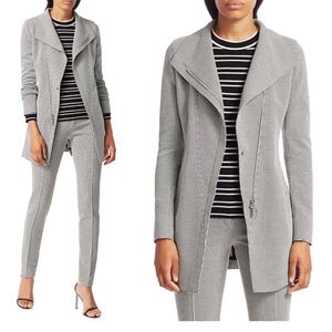 Akris Punto Long Houndstooth Jacket size 12